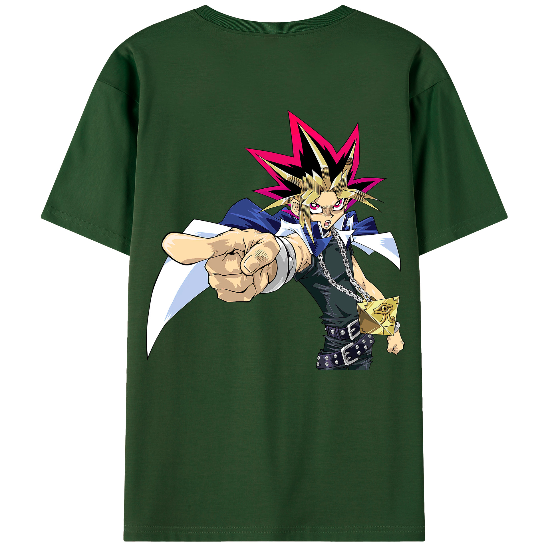 （画像用） 遊☆戯☆王 Yu-Gi-Oh! 綿100％半袖Tシャツ（背面プリント）